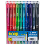 10-Pack Pilot FriXion 0.7mm Erasable Gel Pens (Assorted Colors)