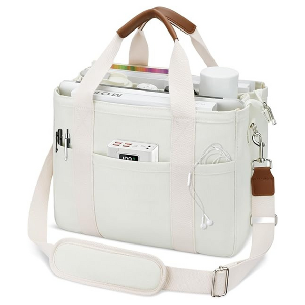 Canvas Tote Bag For Women With Zipper