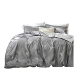 3 Pcs Reversible Floral Duvet Cover Set With Zipper Closure