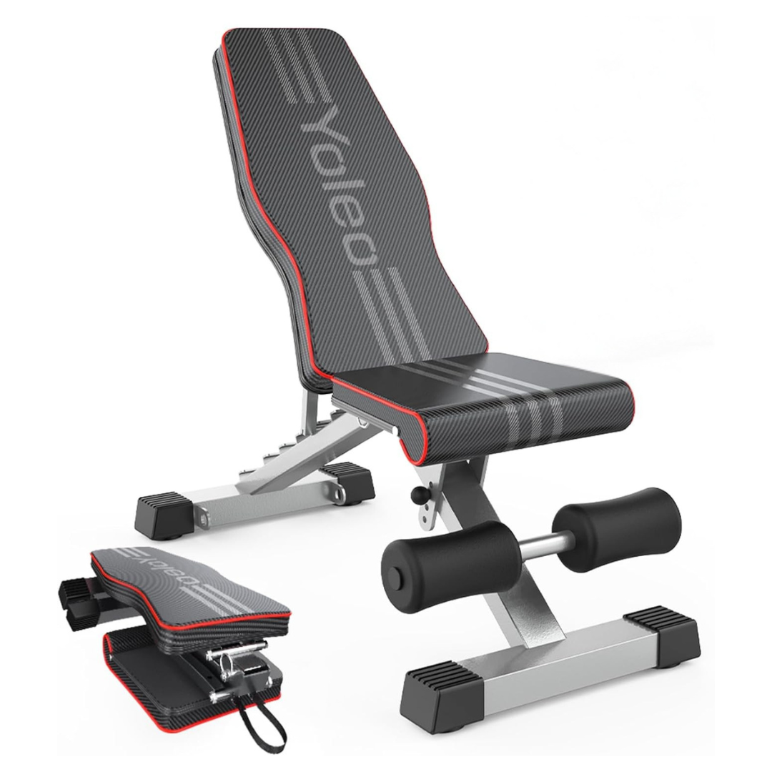 Adjustable Weight Foldable Bench Press For Full Body Workout