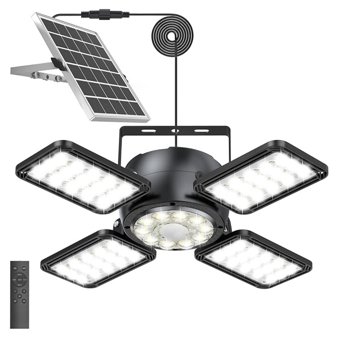 6500K 1200L 174-LED Motion Sensor Pendant Light W/ Remote & Timer