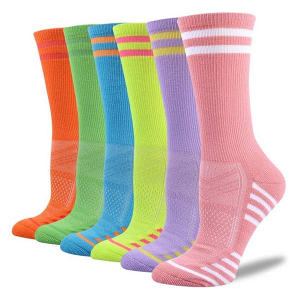 6-Pack Womens Ankle Athletic Socks