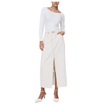 Banana Republic Women's Refined Scoop-Neck Bodysuit (White)
