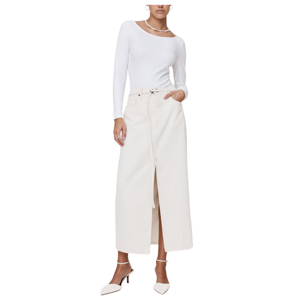 Banana Republic Women's Refined Scoop-Neck Bodysuit (White)