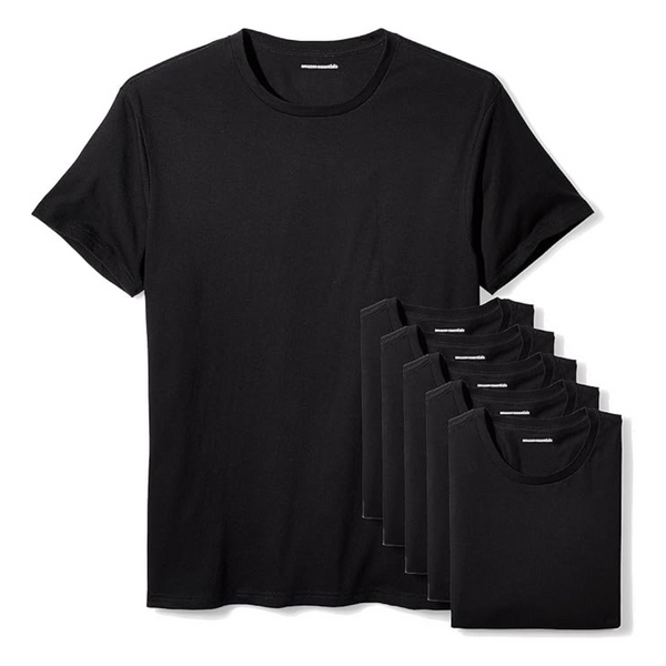 6-Pack Amazon Essentials Men's T-Shirts (2 Colors)