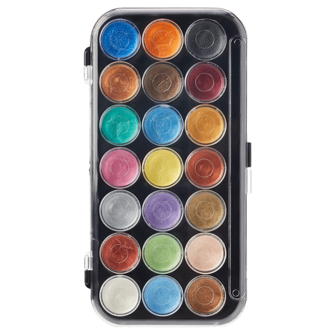 Yasutomo Paints NPWC21 Pearlescent Watercolor Set (21-Colors)