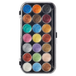 Yasutomo Paints NPWC21 Pearlescent Watercolor Set (21-Colors)