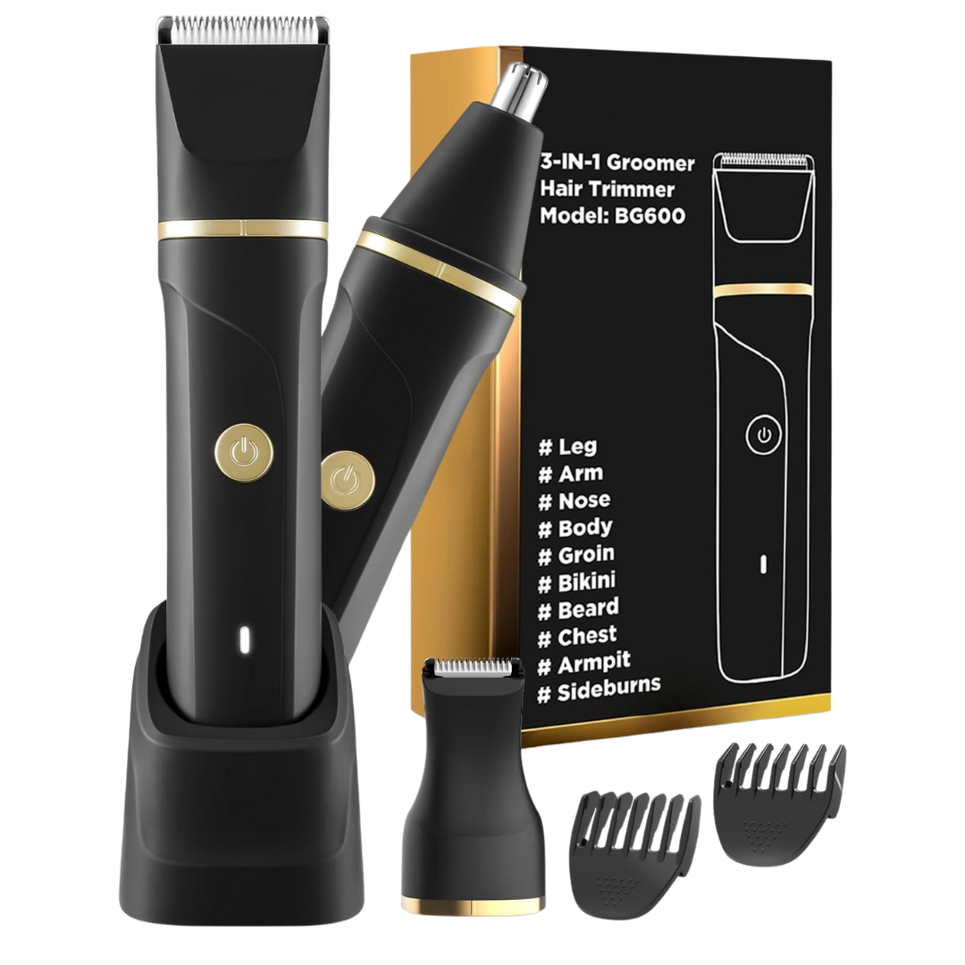 3-in-1 Men's USB-C Rechargeable Electric Body Trimmer