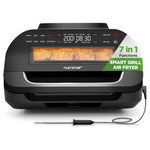 NutriChef Indoor Smokeless Smart Grill & Air Fryer