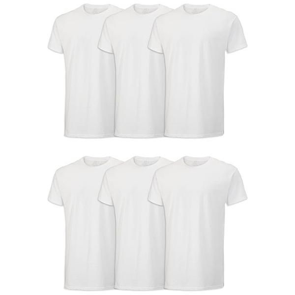 6-Pack Fruit of the Loom Men's Eversoft Cotton Crew T-Shirt