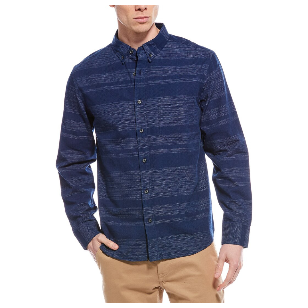 Billy Reid Men's Tuscumbia Shirt (Blue)