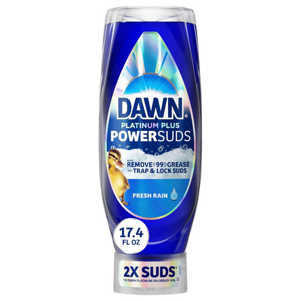 Dawn Platinum Plus PowerSuds 17.4 oz. Liquid Dish Soap in EZ-Squeeze Bottle