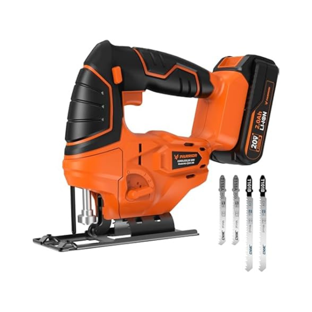 Parrior USPRJS01 20V Cordless Jig Saw Kit