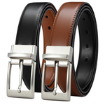 Chaoren Men's Leather Reversible Belts