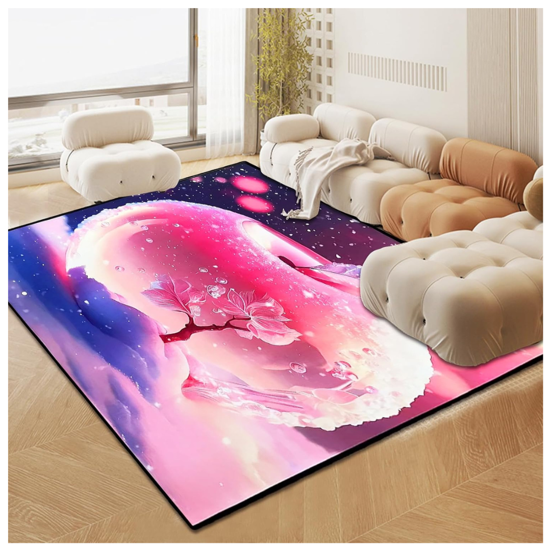 5' X 6' 100% Microfiber Polyester Large Carpet