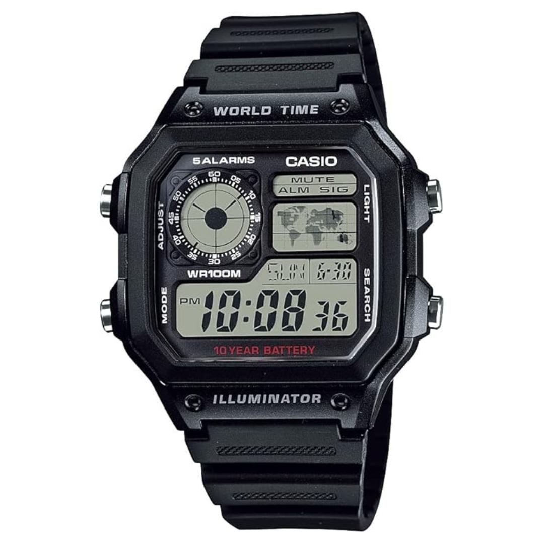 Casio Men's World Time Digital Chronograph Watch