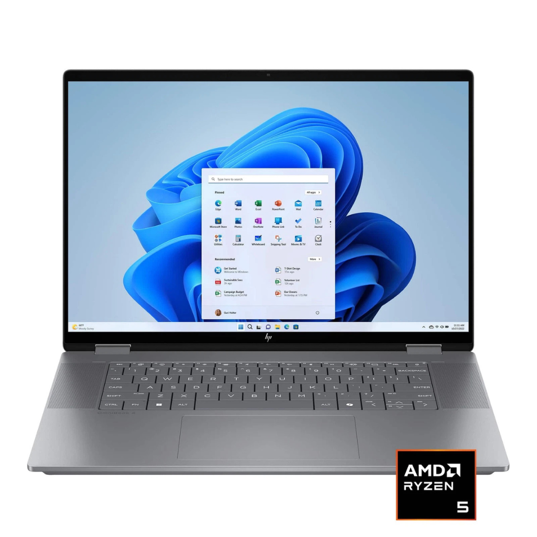 HP OmniBook X Flip 16" FHD+ Touch 2-in-1 Laptop (Ryzen 5 220 / 8GB RAM / 512GB SSD)