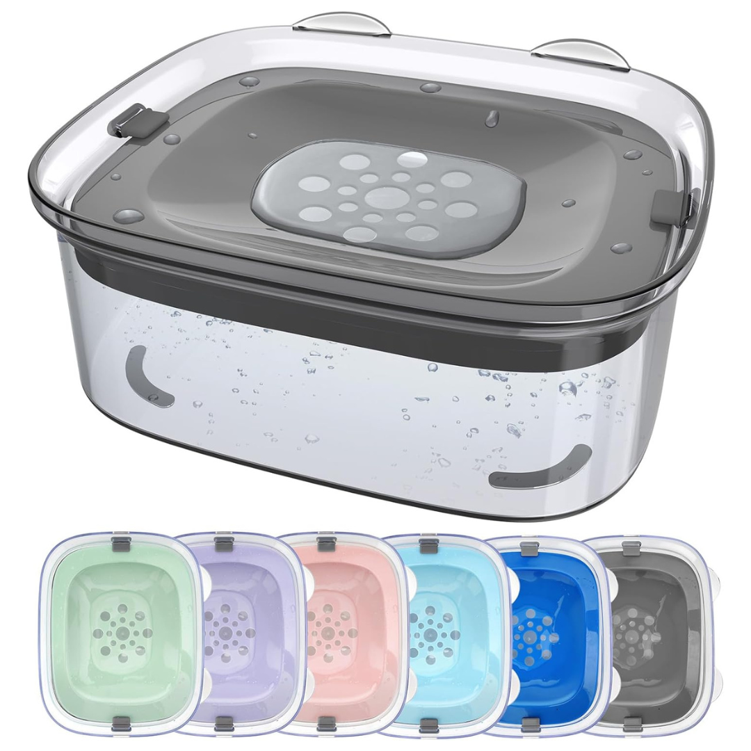 101-Oz Aonkey No Spill Dog Water Bowl (Gray)