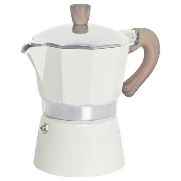 Moka Pot Stovetop Espresso Maker With Wooden Handle