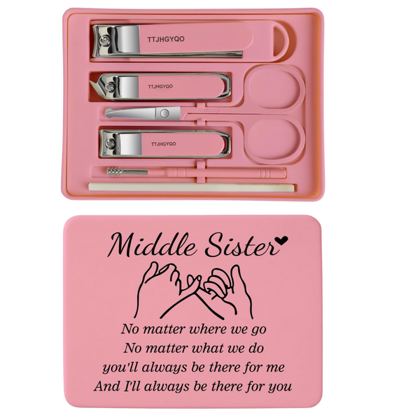 6 In 1 Portable Nail Clippers And Beauty Tool Set