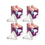 4-Pack Philips 120-Watt Equivalent PAR38 LED Smart Wi-Fi White Light Bulb