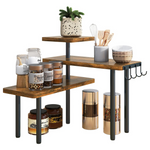 3-Tier Countertop Organizer With 4 Hooks