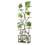 REFGY 65" 9 Tiered Metal Plant Stand Indoor With Grow Lights (2 Colors)