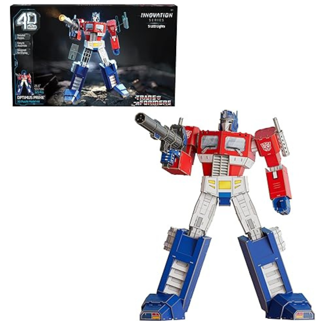 321-Piece Transformers Optimus Prime 3D Model Kit W/ LED Lights