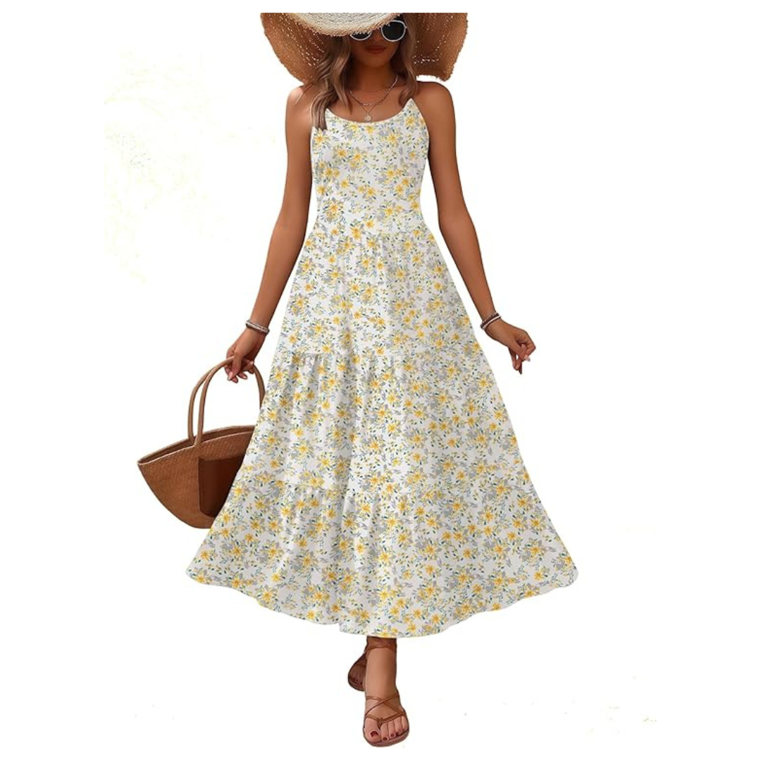 Women's Boho Floral Summer Maxi Dress (Various)
