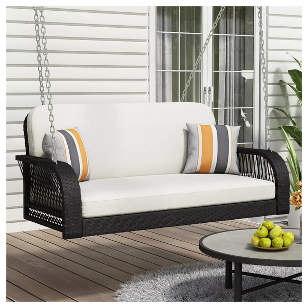 2-Seater Hanging Bench Porch Swing (2-Colors)