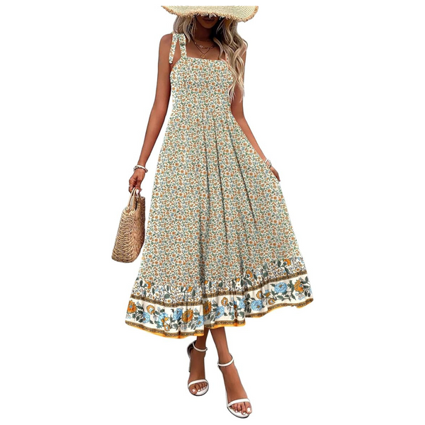 Women's Summer Maxi Dress With Pockets