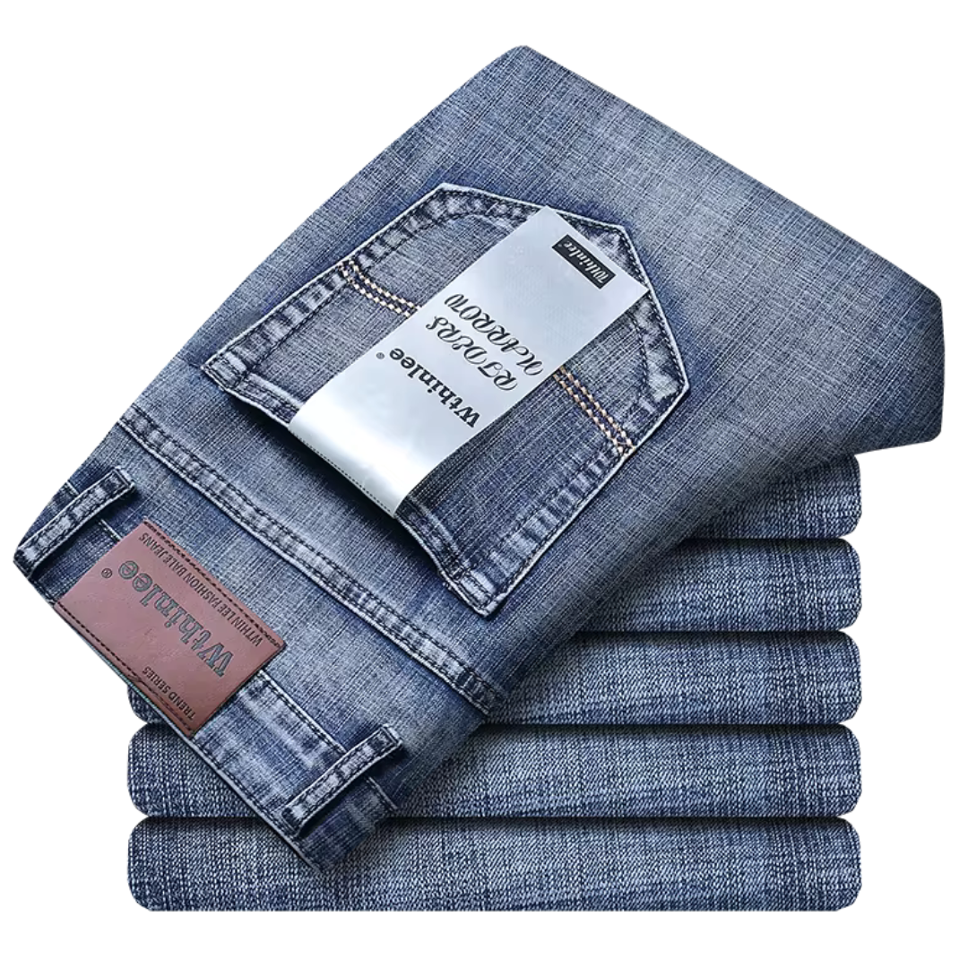 Wthinlee Men's Casual Straight Stretch Classic Business Jeans (various)