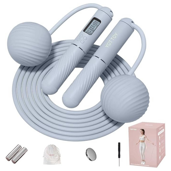 Cordless Counter Jump Rope With Large Ball