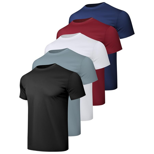 5-Pack HovSiyla Quick Dry Short Sleeve Men's Shirt