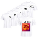 5 Pack Unisex Sublimation Blanks Bulk Polyester T Shirts