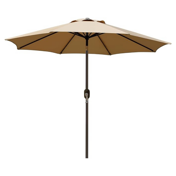 9' Outdoor Patio Umbrella With 8 Sturdy Ribs