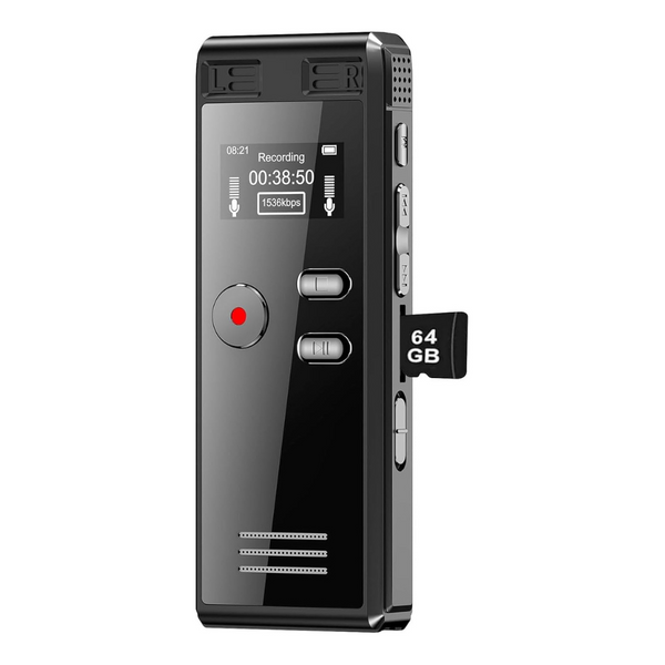 64GB Digital Voice Activated Recorder With Playback