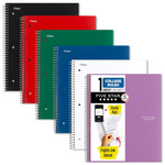 6-Pack 100-Sheets Five Star 8-1/2" x 11" Spiral Notebook