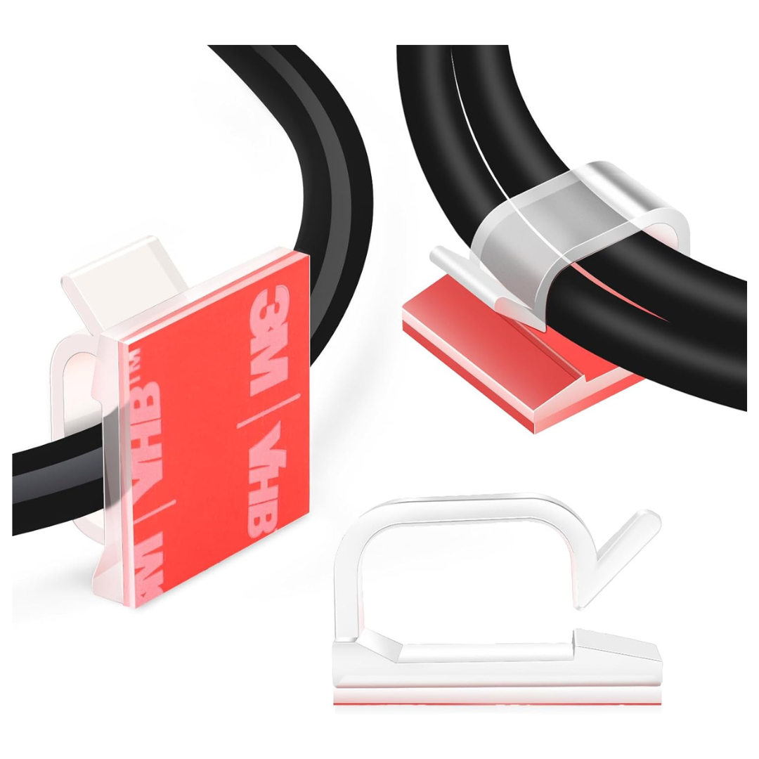 120-Count XHF 3/4" Adhesive Cable Wire Clips