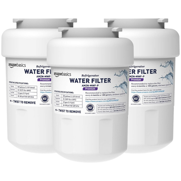 Amazon Basics Replacement GE MWF Refrigerator Water Filter