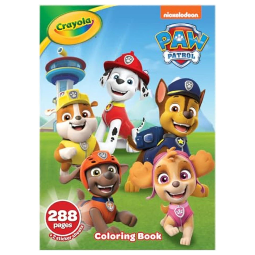 288-Pg Crayola PAW Patrol Coloring Book With Stickers