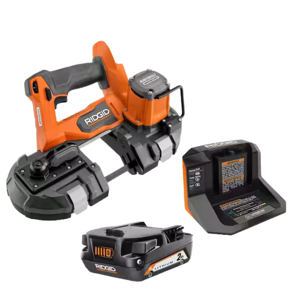 RIDGID 18V SubCompact One-Handed Band Saw Kit W/ Battery & Charger