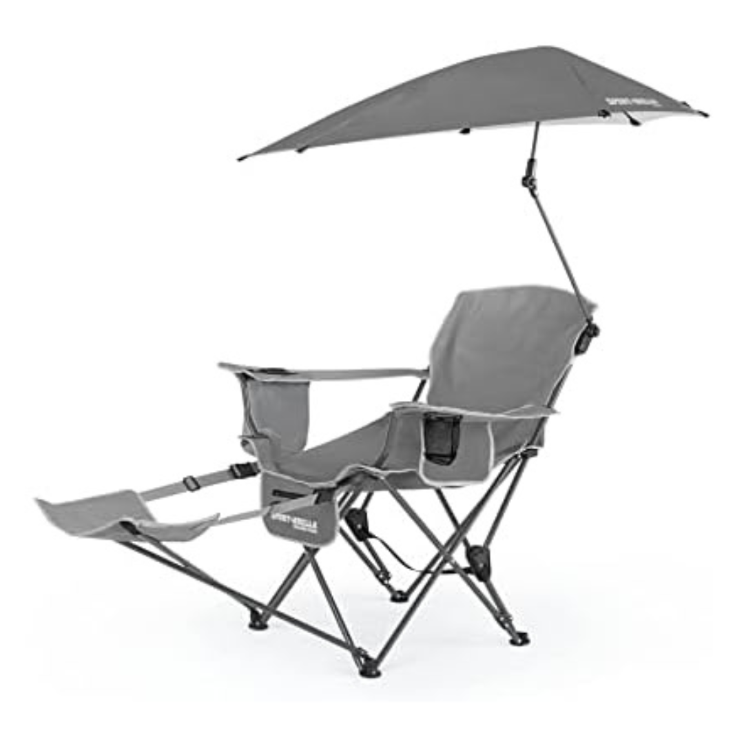 Sport-Brella Beach Chair With UPF 50+ Adjustable Umbrella
