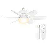Dimmable 6 Speeds 1200 Lumens Ceiling Fan With Lights And Remote Control