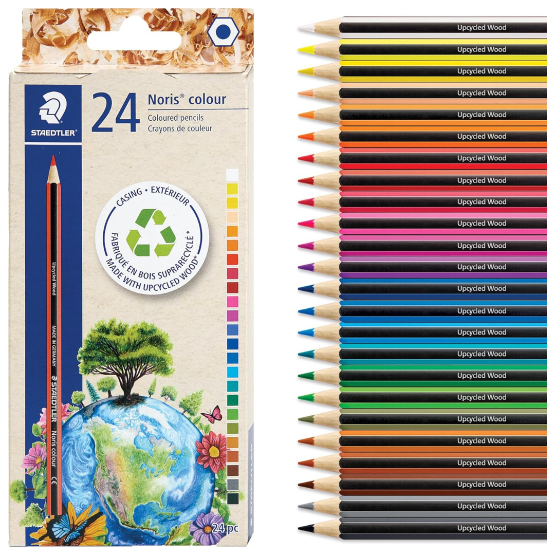24-Pack Break-Resistant Lead Colored Pencils