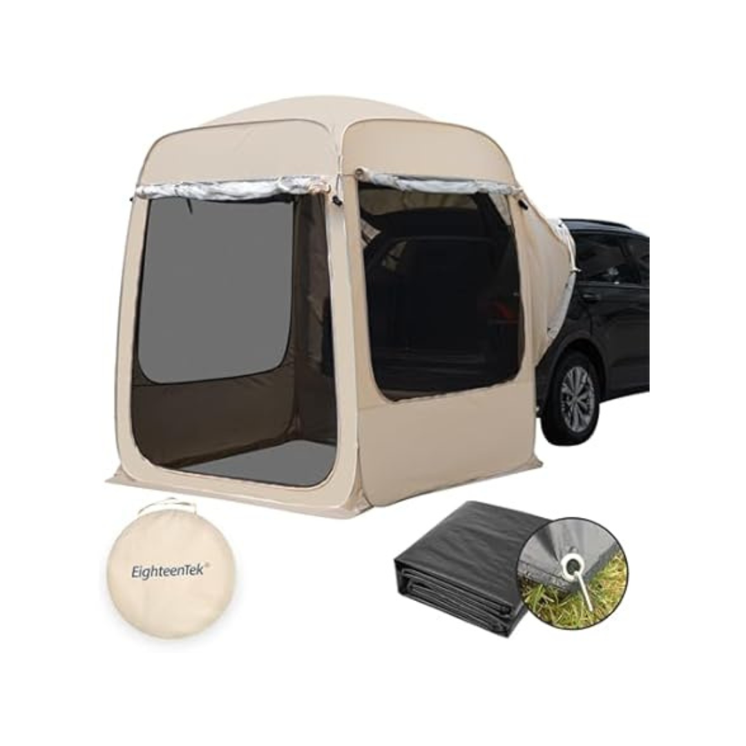 EighteenTek 5-Person All Weather Pop Up Camping Screen Tent