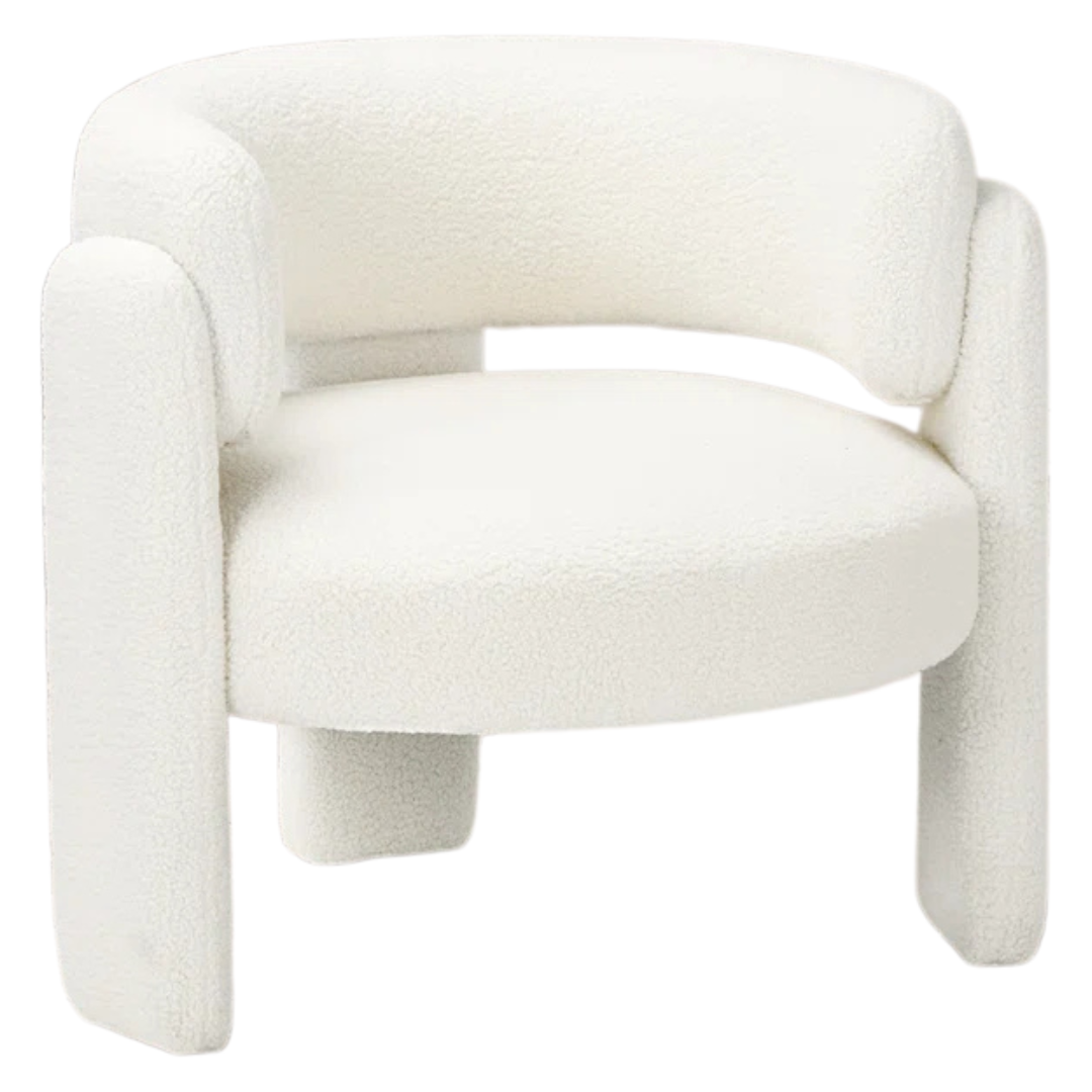 Wrought Studio 33" Wide Upholstered Modern Barrel Accent Chair (Various Color)