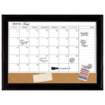 17"x23" Magnetic Whiteboard Calendar & Corkboard