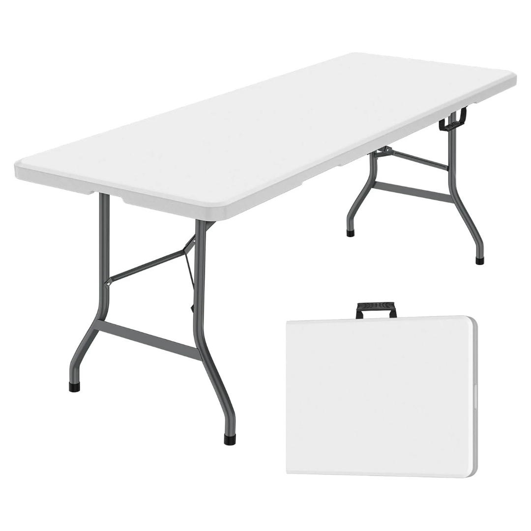 6-Ft Leumius Multipurpose Indoor/Outdoor Folding Table (White)