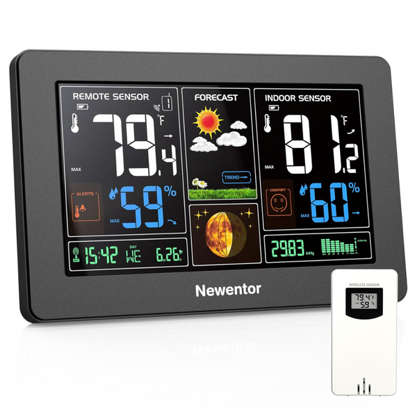 Newentor Wireless 7.5" Color Display Digital Weather Station